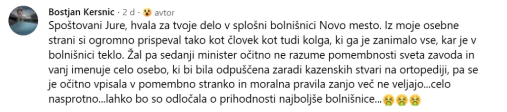Se direktorici SB Novo mesto Mileni Kramar Zupan zaradi primera Kavčič trese stolček?