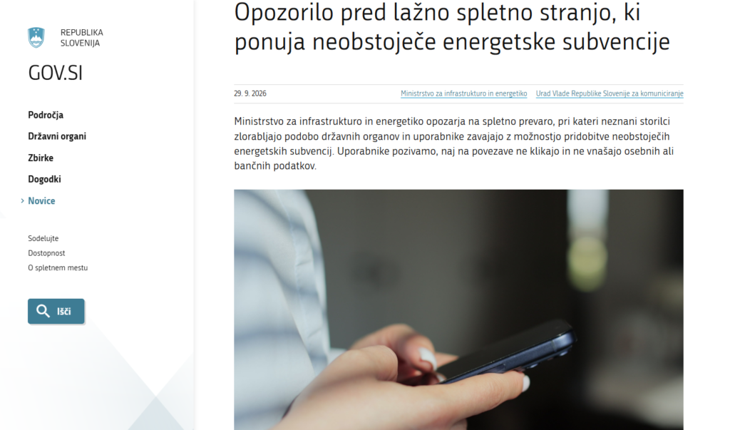 TEGA NIKAR NE KLIKAJTE! Slovencem obljubljajo državno subvencijo, v ozadju pa je nevarna past