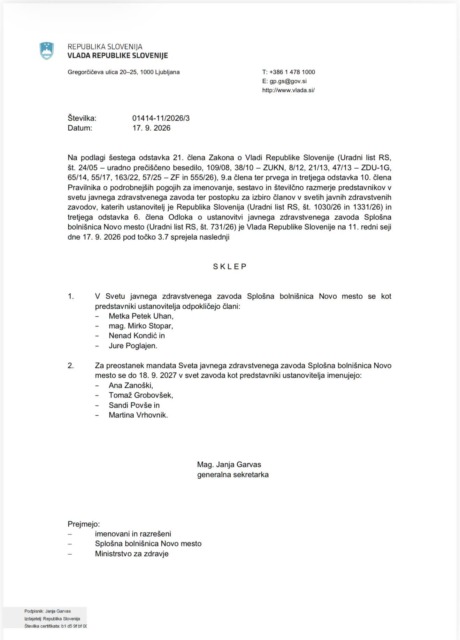 Politično kadrovanje v SB Novo mesto? Tako pravi zdravnik, ki so ga zamenjali