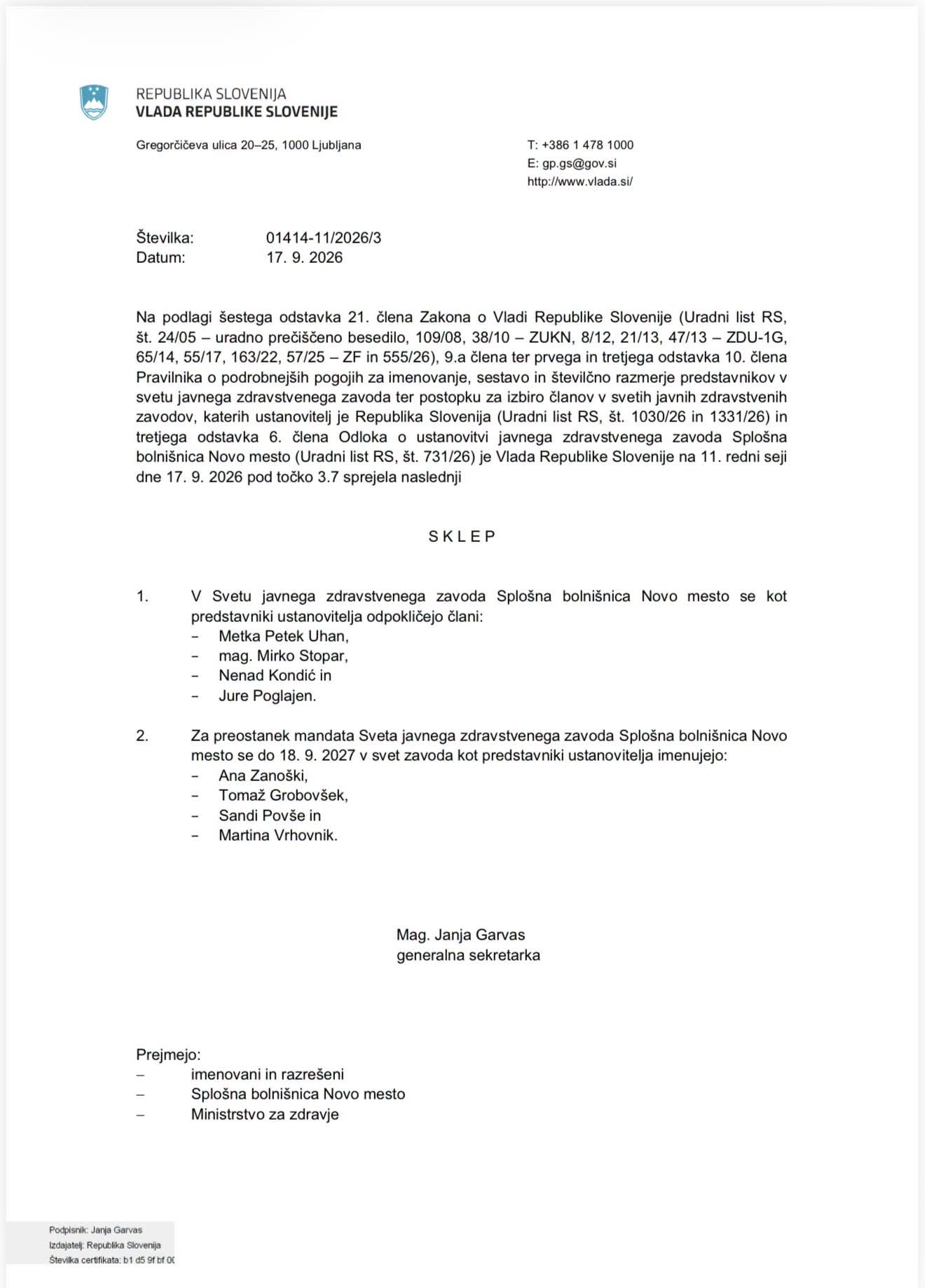 Politično kadrovanje v SB Novo mesto? Tako pravi zdravnik, ki so ga zamenjali