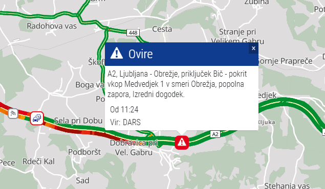 Izredni dogodek ponovno zaprl dolenjsko avtocesto: neuradno naj bi voznik bežal pred policisti