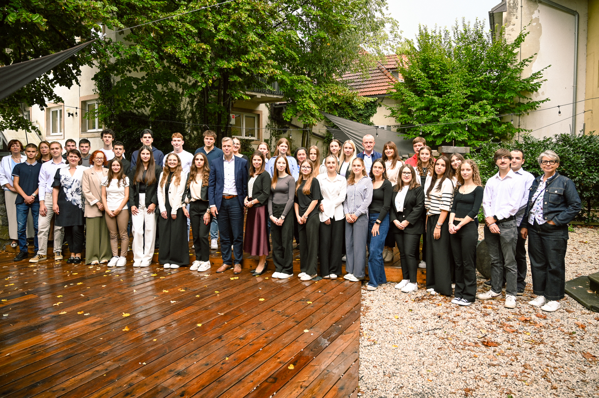 Župan Novega mesta sprejel najboljše maturante, med njimi tudi dve diamantni maturantki (FOTO)