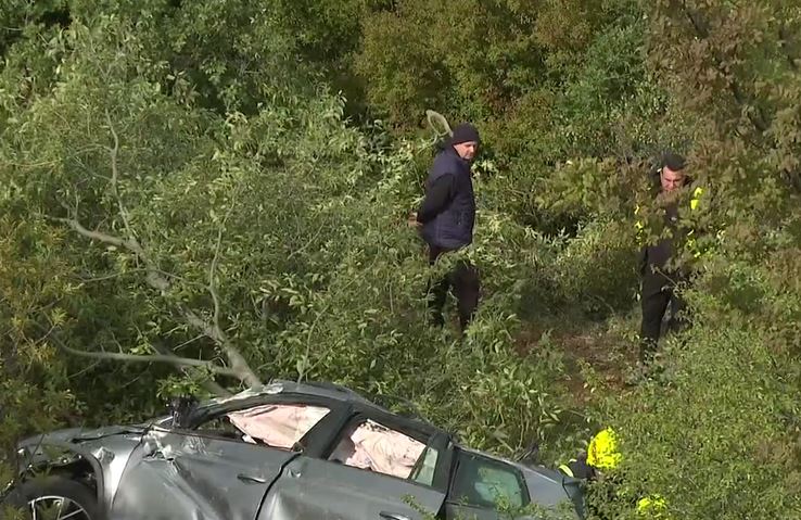 Huda prometna nesreča na hrvaški avtocesti A1 v bližini izvoza Rovanjska.