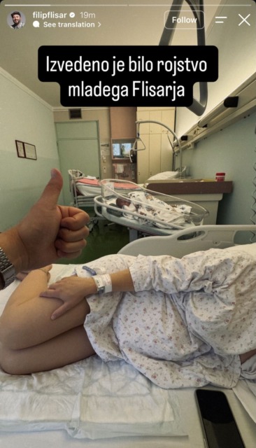 Filip Flisar drugič postal očka! S Saro sta dočakala sina, veselo novico razkril na Instagramu