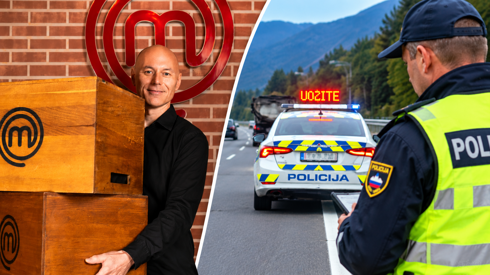 Še policisti poznajo njegovo značilno začimbo! Gregor iz MasterChefa razkril zabavno prigodo iz avtoceste