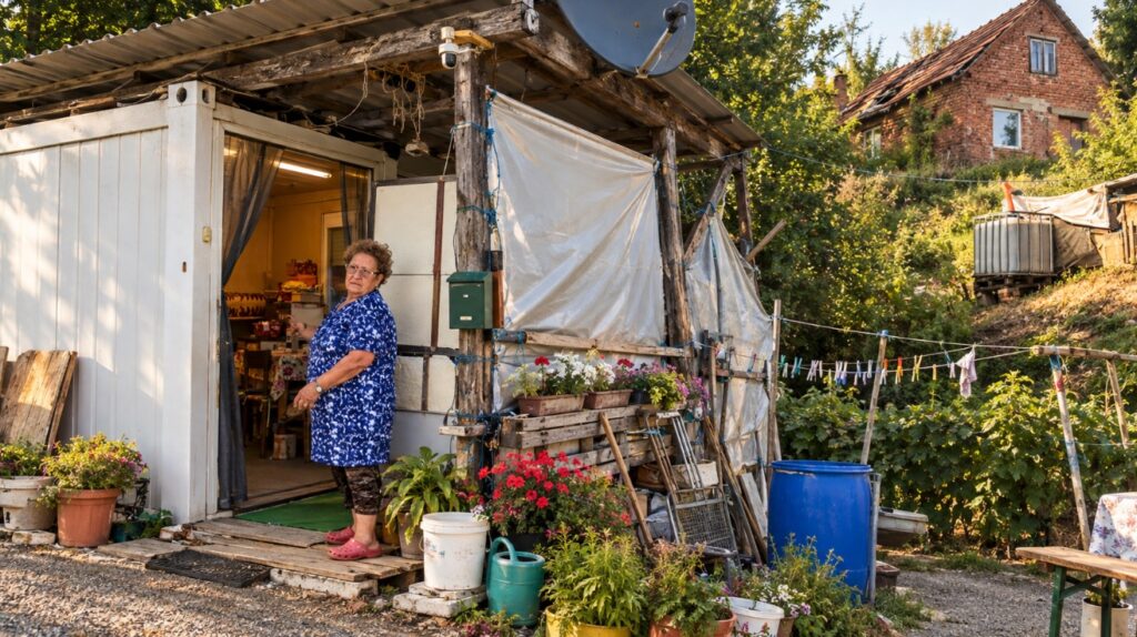 Potem ko jima je plaz odnesel hišo, že 13 let živita v kontejnerju: umivata se v škafu, na stranišče hodita v gozd - to je Slovenija