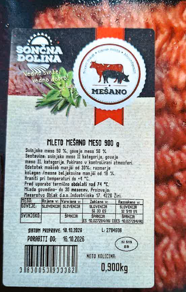 V mesu odkrili bakterijo, ki lahko povzroči krvavo drisko
