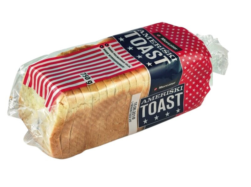Toast American blagovne znamke Mercator